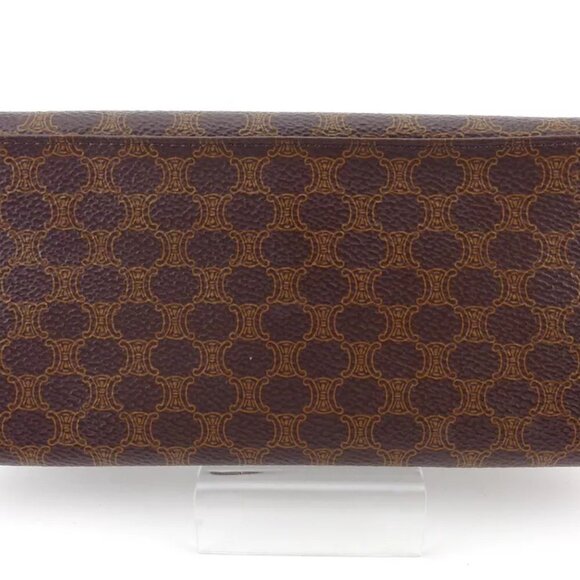 CELINE wallet macadam beige PVC ?~ leather Authentic USED - Picture 2 of 9